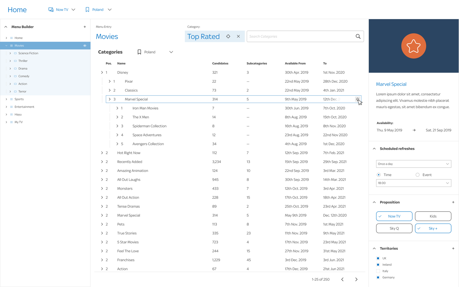 Menu Builder